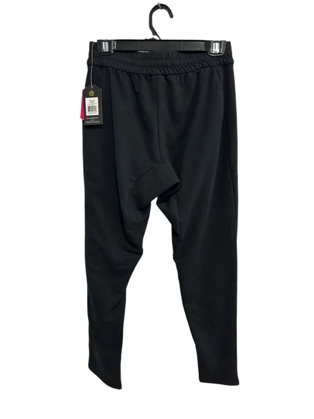 Zumba Wear Small Black Love Sweatpants Logo Drawstring Waist Cozycore Sporty NWT